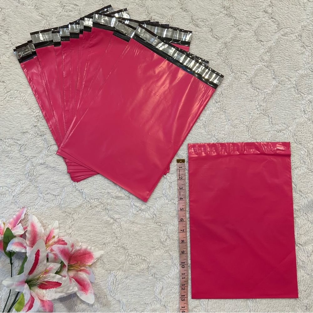 25ct 10x13 Vibrant Pink Polymailer Shipping Bags